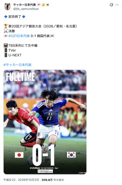 【悲報】アジア大会男子サッカー決勝で日本に勝った韓国のメディアさん「日本は敗北後にUー21を強調している😡」