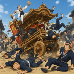 大阪のだんじり祭り、盛大にぶっ倒れて11人怪我ｗｗｗｗｗ   #悲報 |  sssp://img.5ch.io/ico/gikog_pimiento.gif
