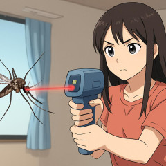 中国 蚊のみをスキャンしてレーザー照射機を予約開始 日本はいつまで殺虫剤なん？