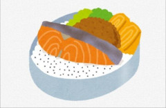 【悲報】弁当に入っていた鮭、ペラッペラすぎる…