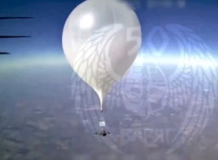 【動画】気球で運搬されていたドローンを高高度で撃墜するロシア。