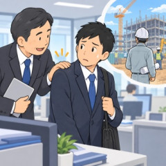 【悲報】会社「事務職の皆ー！ AIで要らなくなったから今日から建設現場に異動ね」