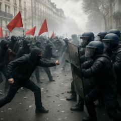 フランス高校封鎖、25万人デモ 警官と衝突、490人拘束   |  フランスは若い人から政治意識あっていいな
