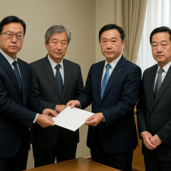 「副首都・福岡県」実現へ 要望書提出