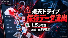 楽天ドライブで流出「クラウド上に保存した写真や文書などのデータが流出」＼(^o^)／ｵﾜﾀ