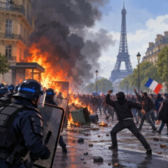 【動画】フランス・パリが完全な無政府状態へ。軍隊投入が現実を帯びる