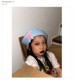 モデルデビューが話題、パンサー尾形の8歳娘「矢沢あいの世界観」クールなブラックメイク公開