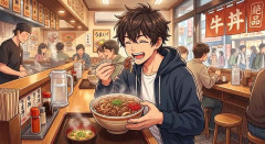 牛丼を食べると「やる気」が高まる？ 明治大と吉野家が共同研究