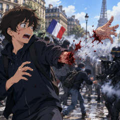 フランスでの抗議デモ、15歳の少年の手が吹き飛ばされる   |  これ、何の抗議デモなの？
