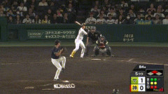 【阪神対ヤクルト25回戦】阪神・田中秀太三塁コーチ、壊れた信号機を披露…