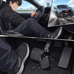 中国車、急ブレーキで力入れるとブレーキペダルが折れる😨   |  Pギアって止まるの？
