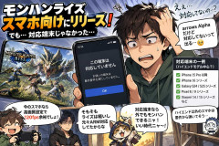 モンハンライズ、スマホ向けにリリース