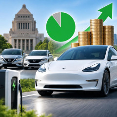 年度半ばで予算9割消化 日産・ホンダよりテスラに恩恵   #EV補助金 |  ガソリン補助金の予算枯渇シミュレーション