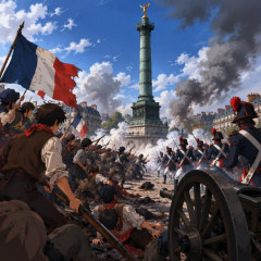 パリ🇫🇷のバスティーユ広場、制圧されてしまう   #動画