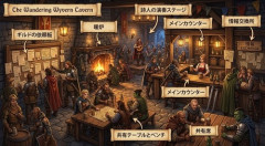 ファンタジー世界の「冒険者が集まる酒場」