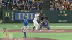 【セCS1st1回戦】巨人、1回裏1アウト三塁から泉口の内野ゴロの間に三塁ランナーが生還し同点に追いつく