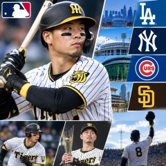 MLB公式サイト、三冠王・佐藤輝明の記事を掲載 「ドジャースなど4球団フィット」「FAで最も注目の内野手」   #野球 |  ドジャースはダメだろ  |  【セ・リーグ歴代三冠王】
