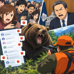 ｢クマより能力的に劣っている｣｢死んでくれ｣クマの緊急銃猟にクレーム殺到…市長も怒り   #あ然