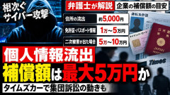 【速報】相次ぐサイバー攻撃で集団訴訟の動き「免許証情報の流出で1～5万円」弁護士が被害者を集めだすｗ