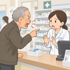 薬局「ごめんね」 客「ごめんで済まされぬ。原因究明せよ」 薬局「カスハラ！出禁」
