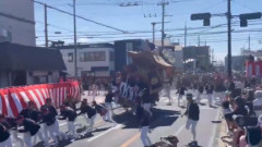 大阪だんじり祭   泉佐野市と泉大津市で横転事故が発生　２人死亡  １６人が病院に搬送される（動画あり）