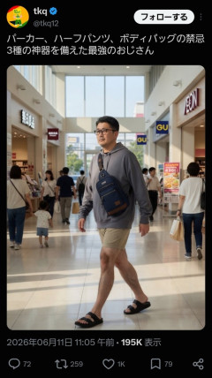 【悲報】パーカーにハーパンのおっさん、女性に最も不快感を与える存在だったｗｗｗｗ