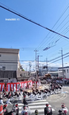 【閲覧注意】岸和田のだんじり祭で1人死亡した時の映像・・・
