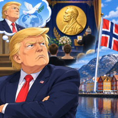 トランプ氏、ノーベル平和賞逃しノーベル賞の本拠地ノルウェーを批判へ   #なぜ私じゃないのか？