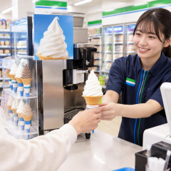 ファミマ、レジ横でソフトクリーム販売 まず年内8店舗で   #コンビニ
