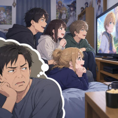 若い人は無職転生って見てるんだな。俺はキモい気がするが、若者は偏見がないんだね。