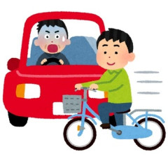 チャリでノーブレーキの下り坂を爆走していたワイ、駐車場から飛び出した車との「デスゲーム」に奇跡の生還を果たすｗｗ