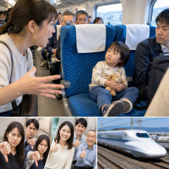 「いや、何回言わせんねん！」投稿が賛否、混雑時の新幹線自由席で〈無料枠の幼児〉が1席利用、JR東海の見解   #新幹線 |  子供が座るのですみませんってなんだ？