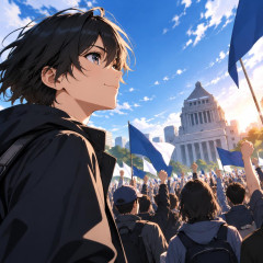 パ「デモ＝カッコいい、が当たり前の世界になるといいな。特にこの国は。」
