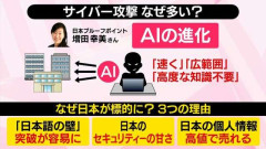 サイバー攻撃なぜ日本が標的に…？　AIの進化で「日本語の壁」突破が容易に　日本の個人情報は“信頼性が高く、高値で売れる”