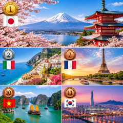 大手米誌「世界で最も魅力的な国 2026」 1位 日本 2位 イタリア 7位 フランス 10位 ベトナム 11位 韓国   #速報 |  カンボジア４位は分からん  |  観光客「安い、安い、楽しい」