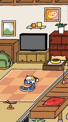 ねこが寝てる間、暇つぶしにねこあつめというアプリで遊んでます【再】
