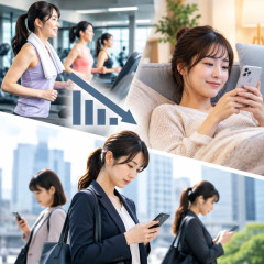 進むスポーツクラブ離れ、休みは運動よりスマホ 働く世代の女性顕著
