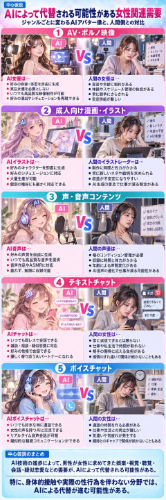 【画像】AIによって女性が奪われてしまうものがこちらwwwww
