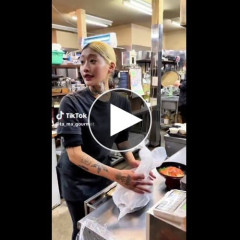 【動画】タトゥーだらけの美人海鮮料理人、現る