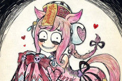 【ウマ娘】ティム・バートン風のデジたん、めちゃくちゃ良い雰囲気出てる。