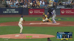 【NL優勝決定シリーズ2回戦】ドジャース、3回表1アウト一三塁からブルワーズ・ヘンダーソンが一塁へ牽制悪送球、三塁ランナーが生還し1点勝ち越し！！！！！！！！
