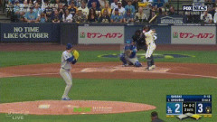 【NL優勝決定シリーズ2回戦】ドジャース・佐々木朗希、4回裏から登板し四球でランナーを出すも1イニングを無失点に抑える！