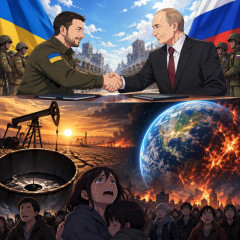ウクライナとロシアが停戦合意、石油枯渇で世界滅亡しそうなため   #速報