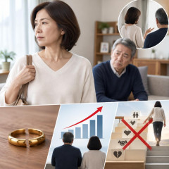 「別れを切り出すのは7～8割が女性」“熟年離婚”の割合が過去最高に 修復のステップを踏まずに離婚するケースが増加   |  男子厨房に入らずの時代のやつらやな