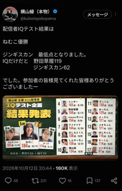 【画像】配信者が「IQテスト」をやった結果ｗｗｗｗ