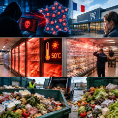 フランスのスーパー数百店舗で冷蔵設備にサイバー攻撃 温度が最高50度に上昇し食品大量廃棄に