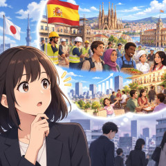 日本、ついに気付く。非正規移民受けれまくってるスペインが経済成長して社会も安定してる…