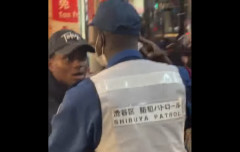 渋谷区の防犯パトロール隊で黒人が活躍してると話題に！　海外の反応。