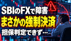【悲報】SBIのFXでシステム障害→担保判定できず強制決済…これ怖すぎだろｗｗｗｗｗｗ