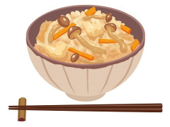 (´・ω・｀)炊き込みご飯作ってるんだけどこんにゃく買うの忘れた